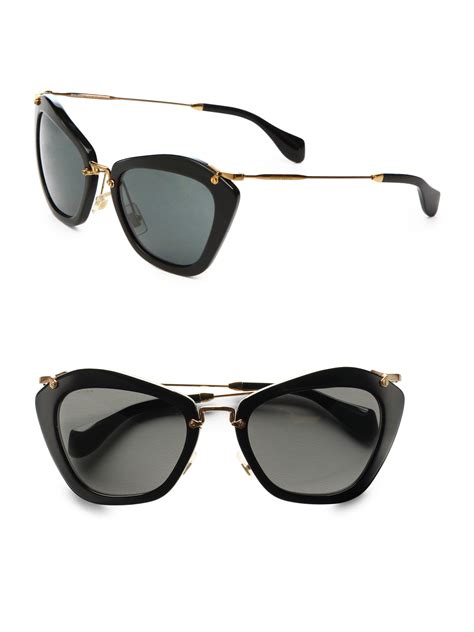 miu miu noir sunglasses black|miu miu sunglasses cat eye.